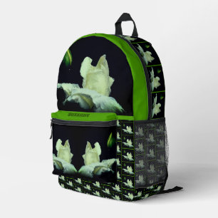 Personalisierte Rosenknospe-Blume Bedruckter Rucksack