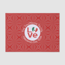 Personalisierte Rote LIEBE