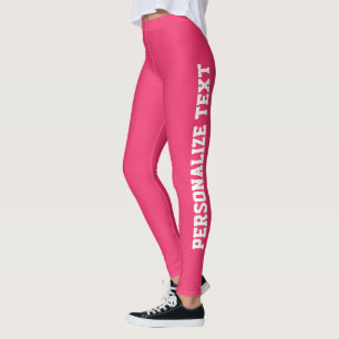Personalisierte rote pinke und weiße süße Athleisu Leggings