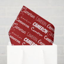 Personalisierte rote Typografie-Namenscollage Weih