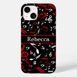 Personalisierte rote weiße und schwarze Case-Mate iPhone hülle