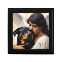 Personalisierte Rottweiler-Gedenkstätte