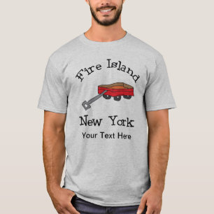 Personalisierte Rotwagenfeuerinsel T-Shirt