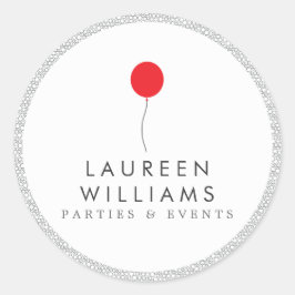 Personalisierte Round-Stickers-Logos für Red Ballo Runder Aufkleber