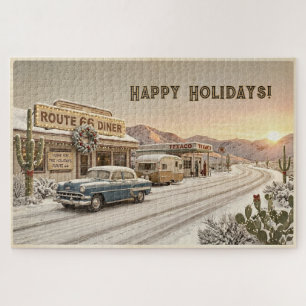 Personalisierte Route 66-Weihnachtschallenge