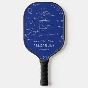 Personalisierte Royal Blue Mathe-Physik-Gleichunge Pickleball Schläger
