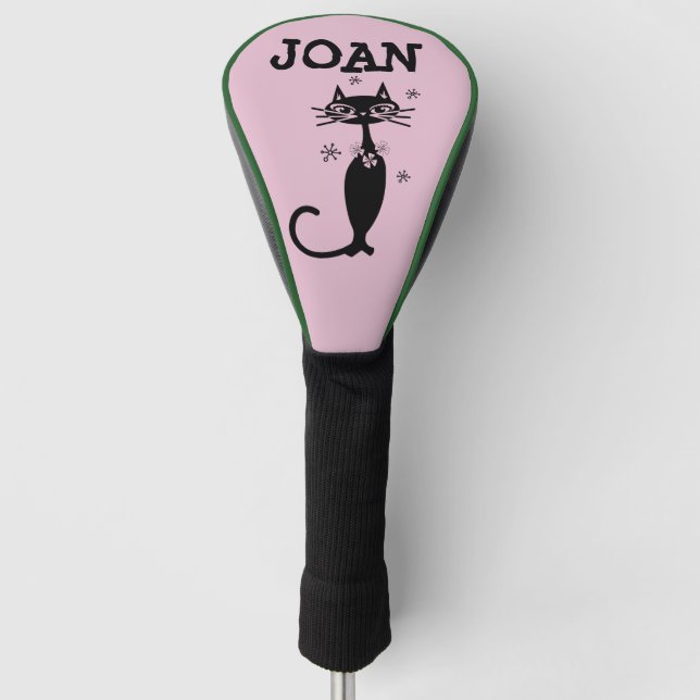 PERSONALISIERTE RTRO CAT CUSTOM GOLF TREIBERDECKUN HEADCOVER (Vorderseite)