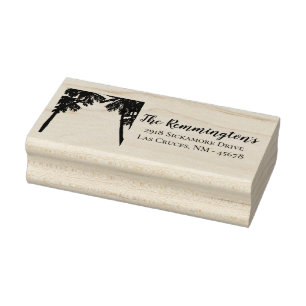 Personalisierte Rücksendeadresse Briefmarke Beach  Gummistempel