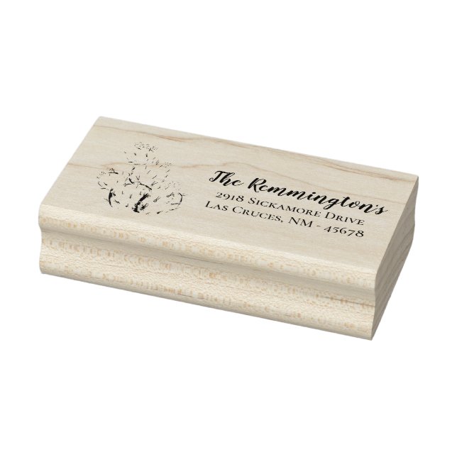 Personalisierte Rücksendeadresse Briefmarke Boho L Gummistempel (Stempel)