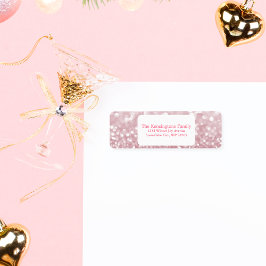 Personalisierte Rücksendeadresse für Rosa-Sparkeil