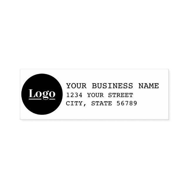 Personalisierte Rücksendeadresse mit Logo Permastempel (Design)