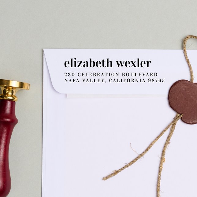 Personalisierte Rücksendeadresse: Permastempel (Rubber Stamp Mock-up)