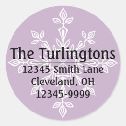 Personalisierte Rücksendeadresse Runder Aufkleber