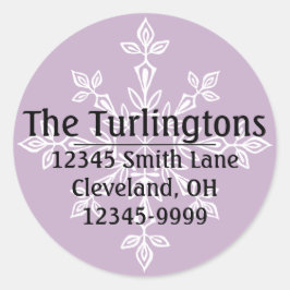 Personalisierte Rücksendeadresse Runder Aufkleber