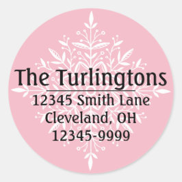 Personalisierte Rücksendeadresse Runder Aufkleber