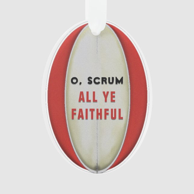 Personalisierte Rugby Collectible Keramik Ornament (Vorderseite)