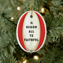 Personalisierte Rugby Gift Keramik Ornament