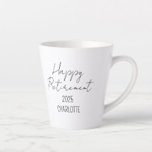 Personalisierte Ruhestand Kaffee Tasse, Happy Reti Milchtasse