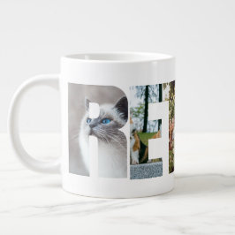 Personalisierte Ruhestands-Buchstaben individuell Jumbo-Tasse