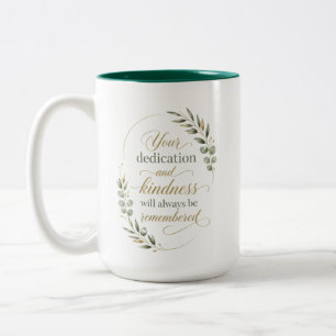 Personalisierte Ruhestandsauszeichnung für Mitarbe Zweifarbige Tasse