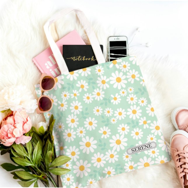 Personalisierte ruhige Daisy-Blumen Tasche (Von Creator hochgeladen)