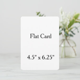personalisierte runde Flat Card 11,4 cm x 15,9 cm