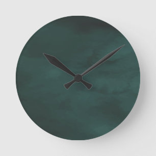 Personalisierte runde Uhr für die Black Chalkboar