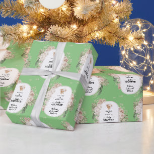 Personalisierte rustikale Boho Minimalistisch Baby Geschenkpapier