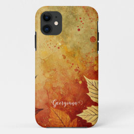 Personalisierte rustikale Goldene Autumnal Case-Mate iPhone Hülle