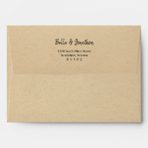 Personalisierte Rustikale Kraft-Papier-Background-