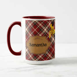 Personalisierte rustikale Tasse für die Rentierfri