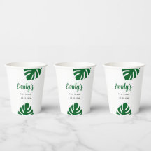 Personalisierte Safari-Baby-Shower-Papierbecher