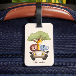 Personalisierte Safari Gepäckanhänger