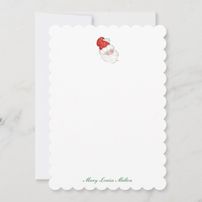 Personalisierte Santa Notes Einladung (Vorderseite)