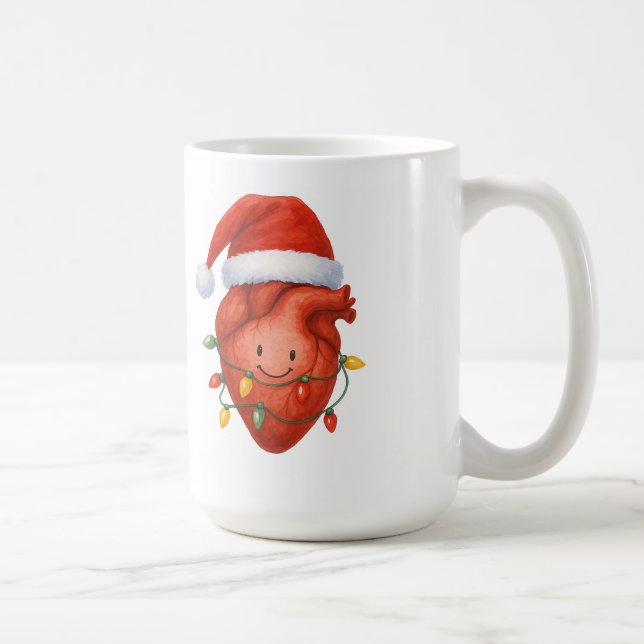 Personalisierte Santa's EKG Tech Kaffeetasse (Rechts)