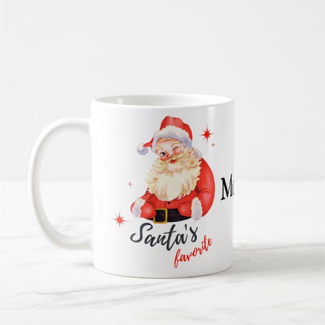 PERSONALISIERTE SANTA'S FAVORITE/ GESCHENKE FÜR JE KAFFEETASSE (Links)