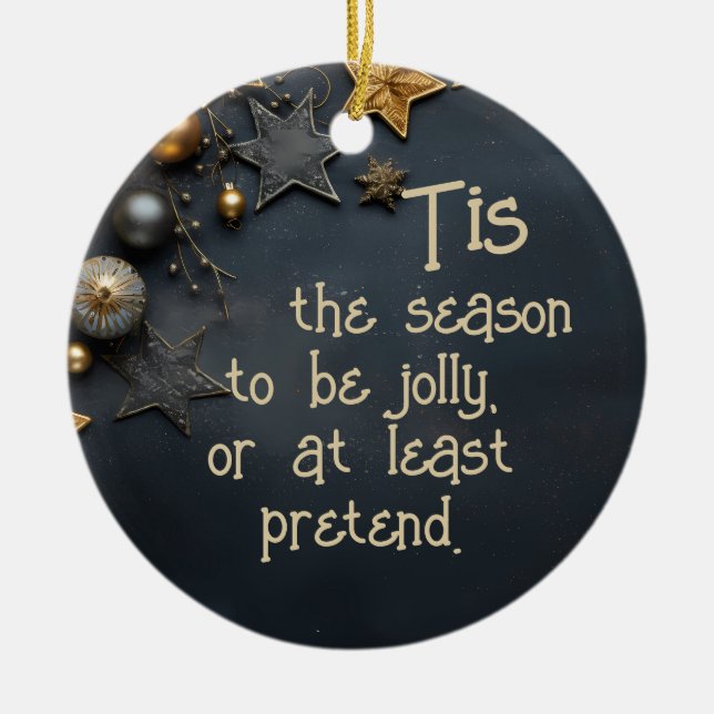 Personalisierte sarkastische Weihnachtsschmuck (Vorne)