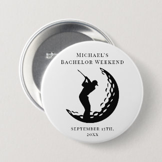 Personalisierte Schaltfläche | Bachelor Golf Weeke Button