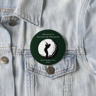 Personalisierte Schaltfläche Bachelor Golf Weeke Button