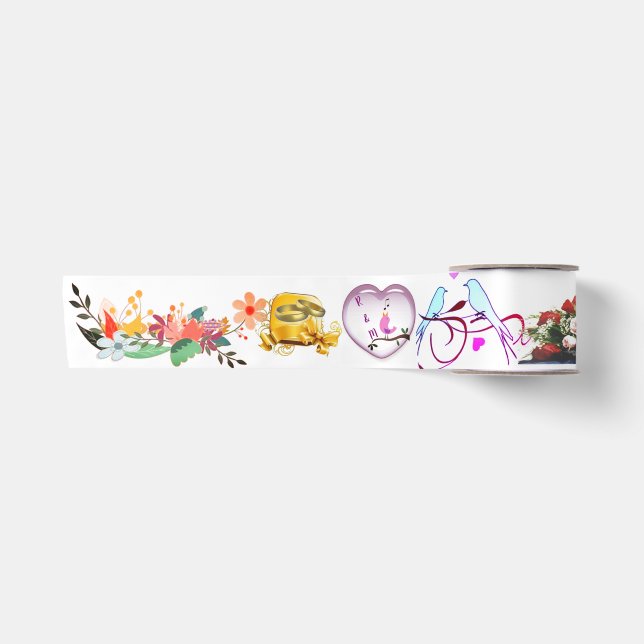 Personalisierte Schleife Satinband (Vorderseite)
