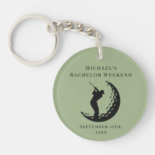 Personalisierte Schlüsselkette   Bachelor Golf Wee Schlüsselanhänger