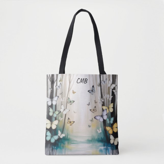 Personalisierte Schmetterlinge Subtil Tasche (Vorderseite)