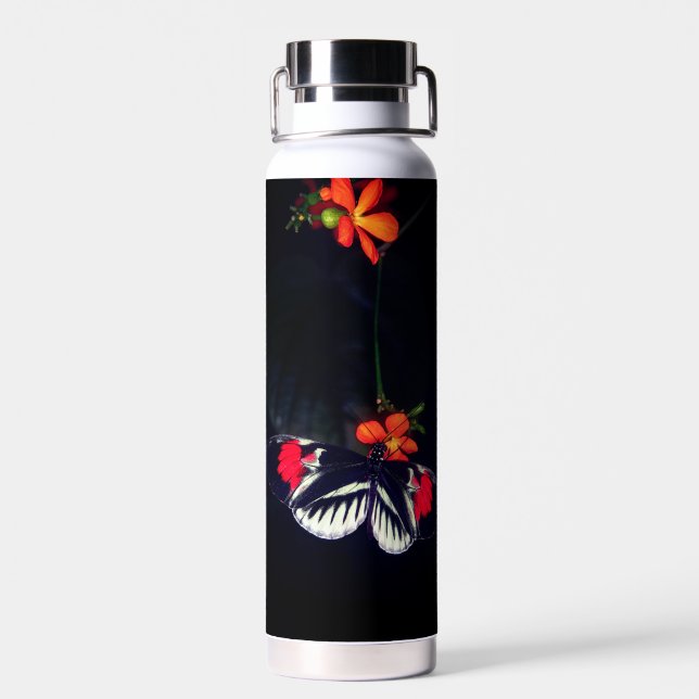 Personalisierte Schmetterlingsflasche Trinkflasche (Rückseite)