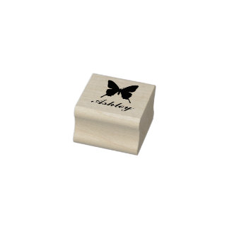 Personalisierte Schmetterlingsstiftung Briefmarke  Gummistempel