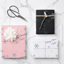 Personalisierte Schneeflocken Frohe Weihnachtsname