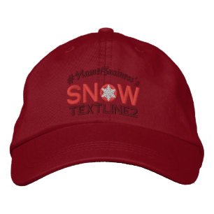 Personalisierte Schneefräse Rot Bestickte Baseballkappe