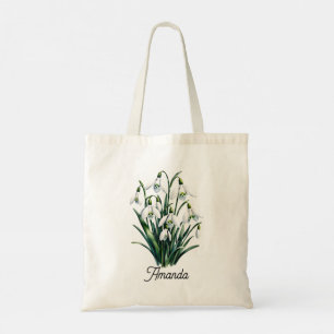 Personalisierte Schneeglöckchen-Blumen-Tasche – Be Tragetasche