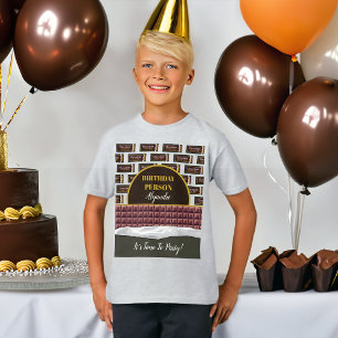 Personalisierte Schokolade Candy Bar Geburtstag T-Shirt
