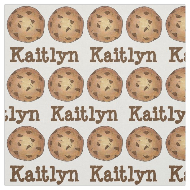 Personalisierte Schokolade Chip Cookie Fabric Stoff (Muster)