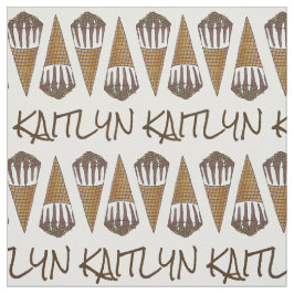 Personalisierte Schokolade Erdnuss Eiscreme Stoff